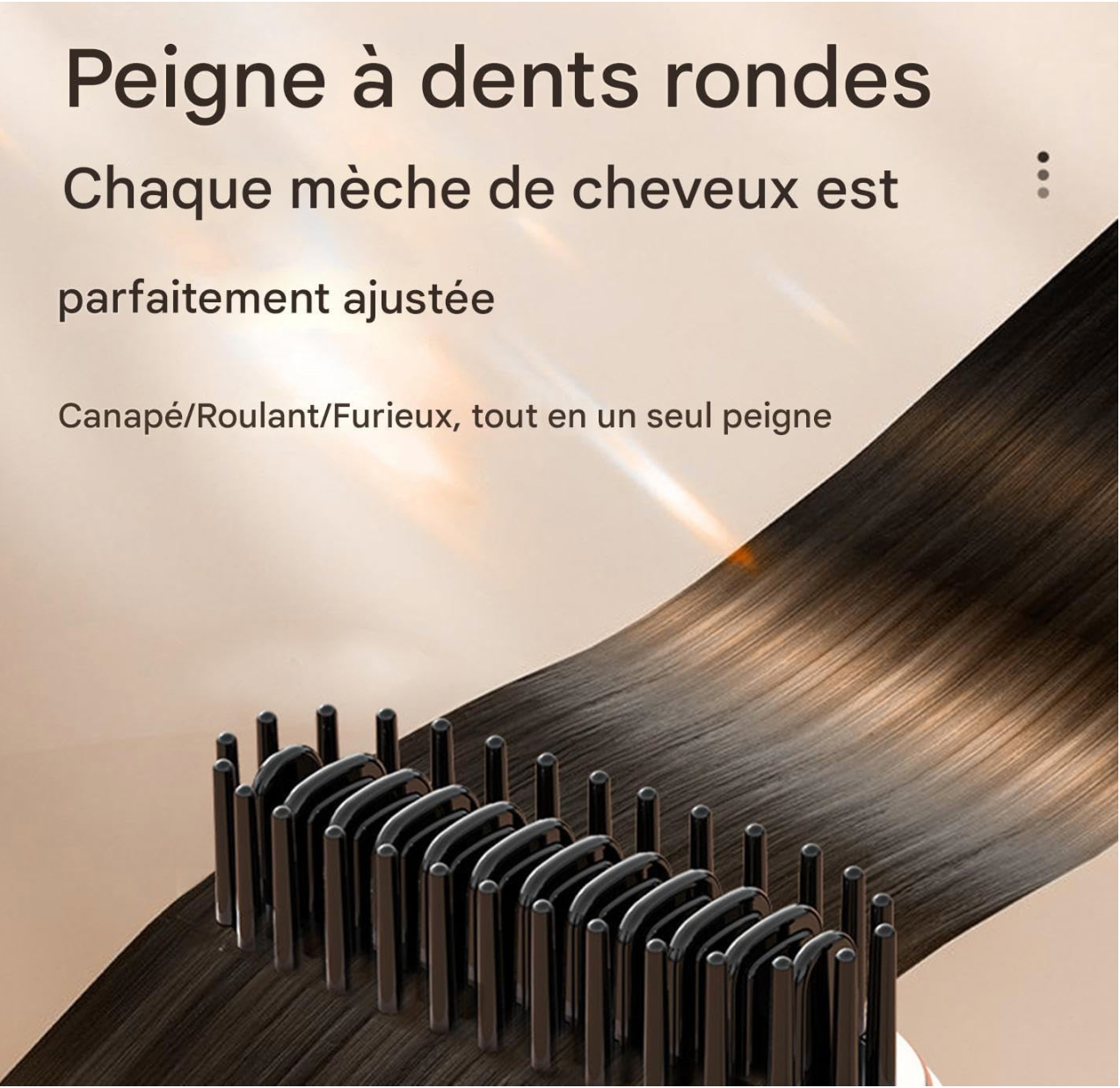 MINI PEIGNE LISSANT SANS FIL