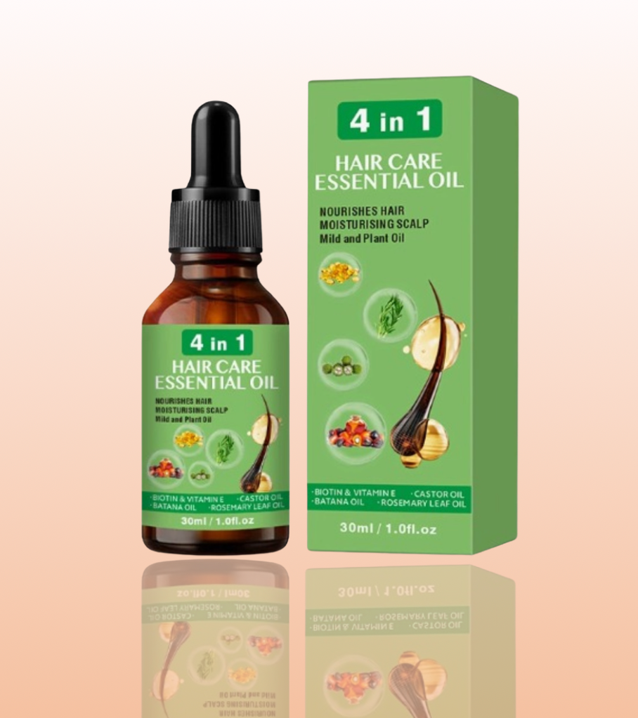 Huile de Croissance Capillaire 4-en-1 – Soin Nourrissant & Fortifiant
